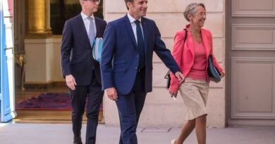 Alexis Kholer, Emmanuel Macron et Elisabeth Borne à l'Elysée
