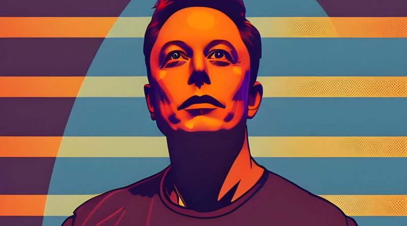 Illustration graphique d'Elon Musk