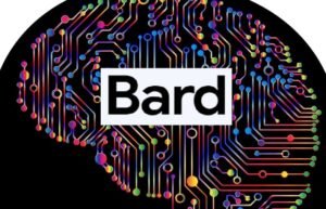 Illustration avec logo Bard de Google